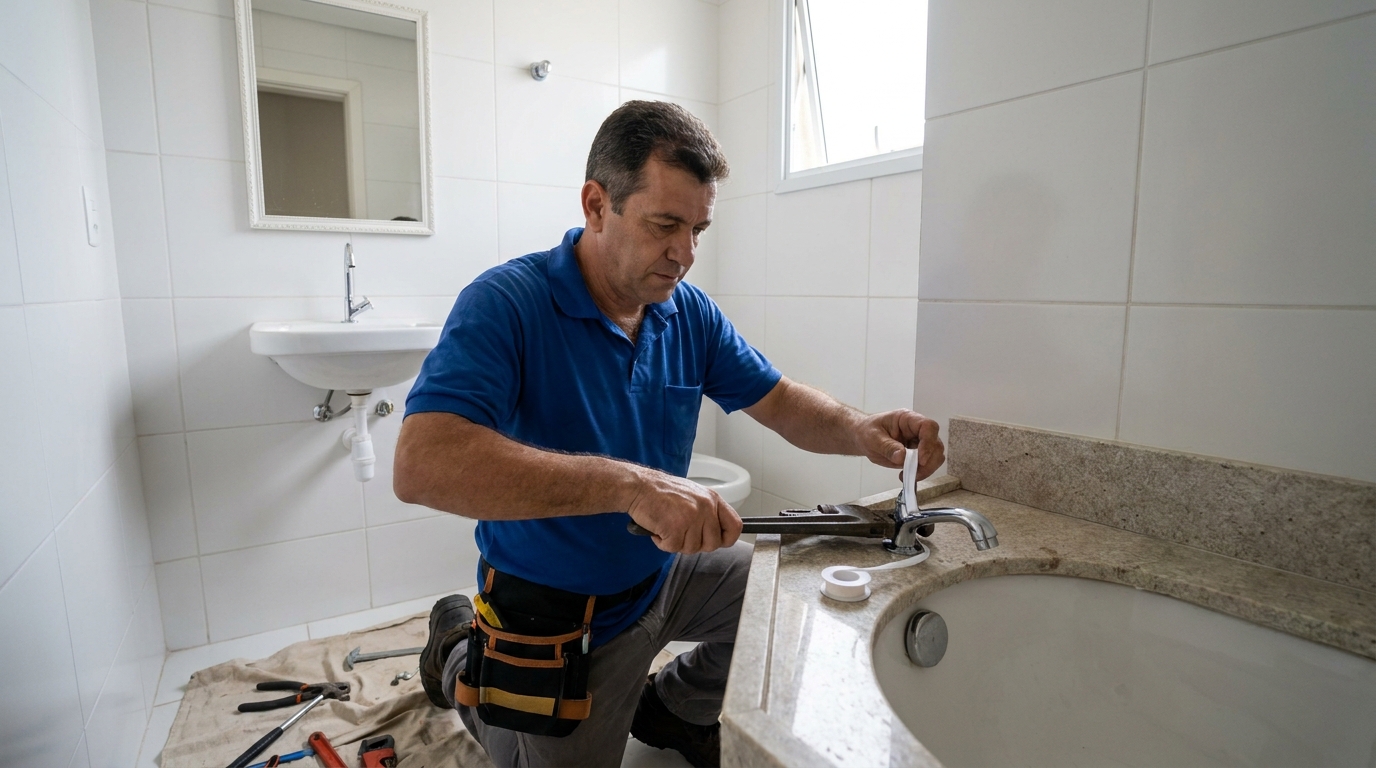 Instalação de torneira de cozinha em Uberlândia‑MG